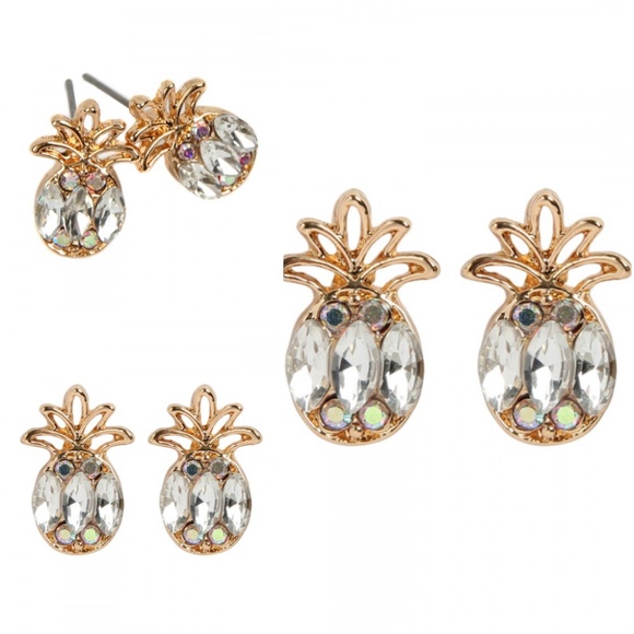 Trend Setter Diva Jewels Jewelry - Pineapple stone post earring's